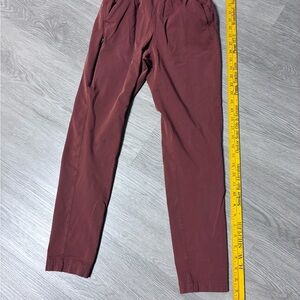 Women's Maroon Stretch Jogger Pants - Casual Track Style